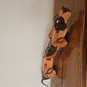 Vintage Handcrafted Dog Pull Toy